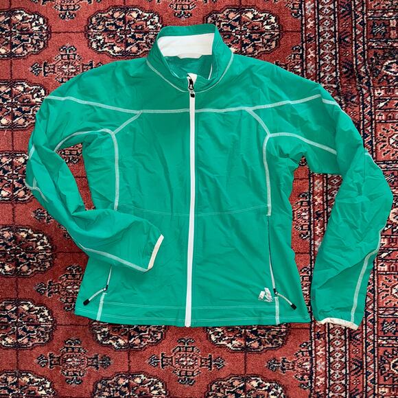 First Ascent Women's S Bright Green Zip-Front Lightweight Soft Shell Jacket - Picture 1 of 7